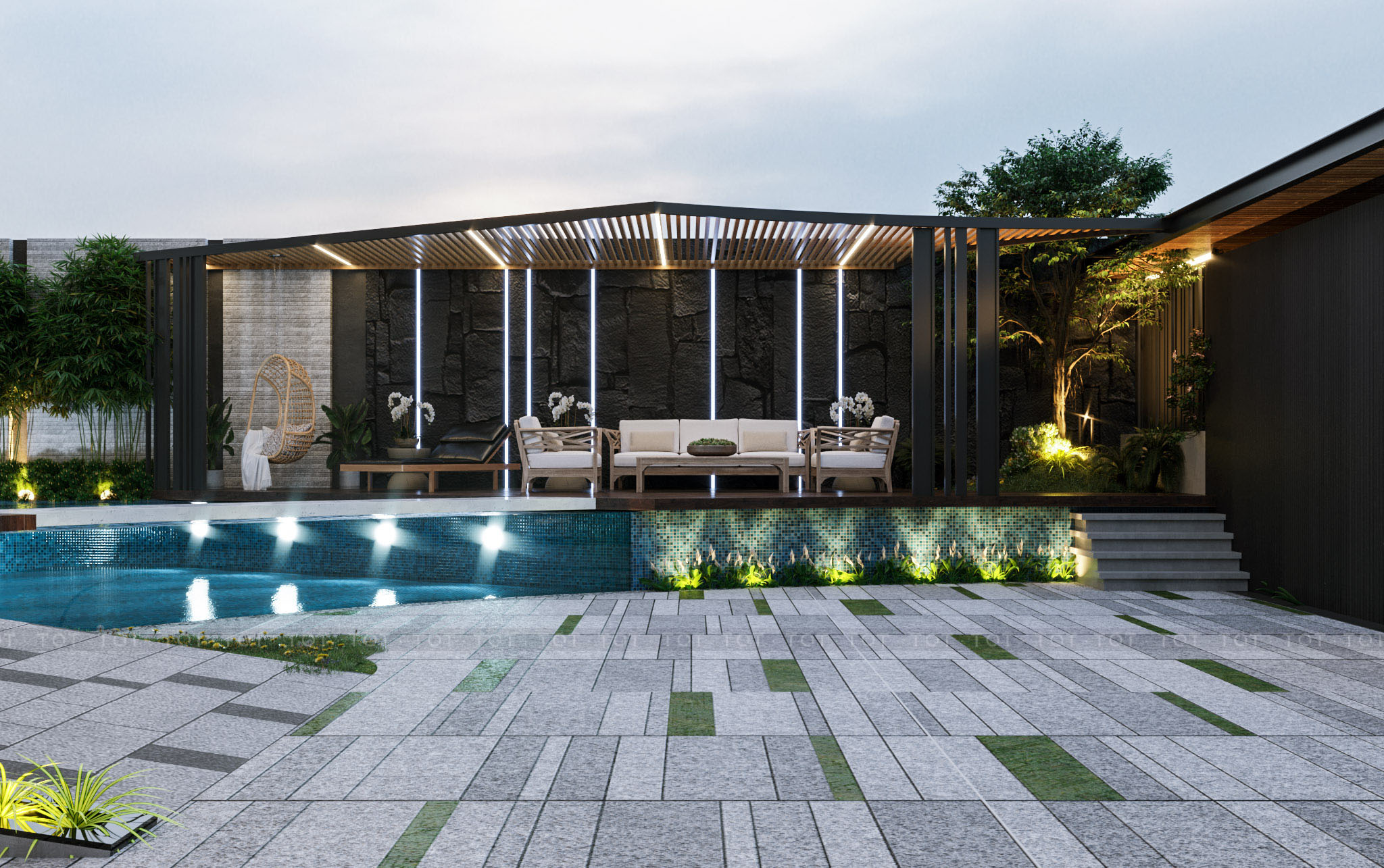 Kiến trúc TQT chuyên thiết kế kiến trúc nội thất và xây nhà trọn gói cho các công trình nhà phố, biệt thự