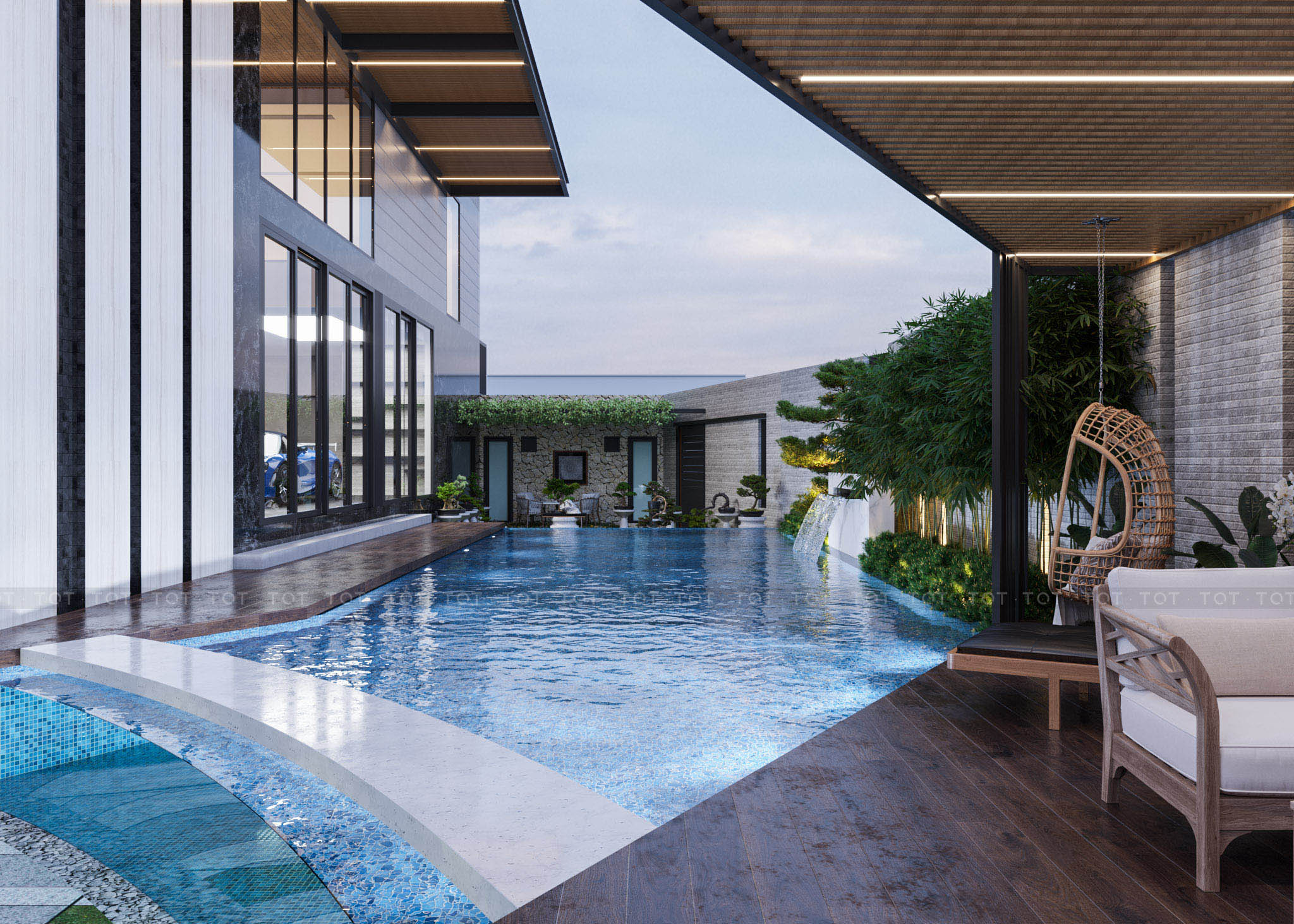 Kiến trúc TQT chuyên thiết kế kiến trúc nội thất và xây nhà trọn gói cho các công trình nhà phố, biệt thự