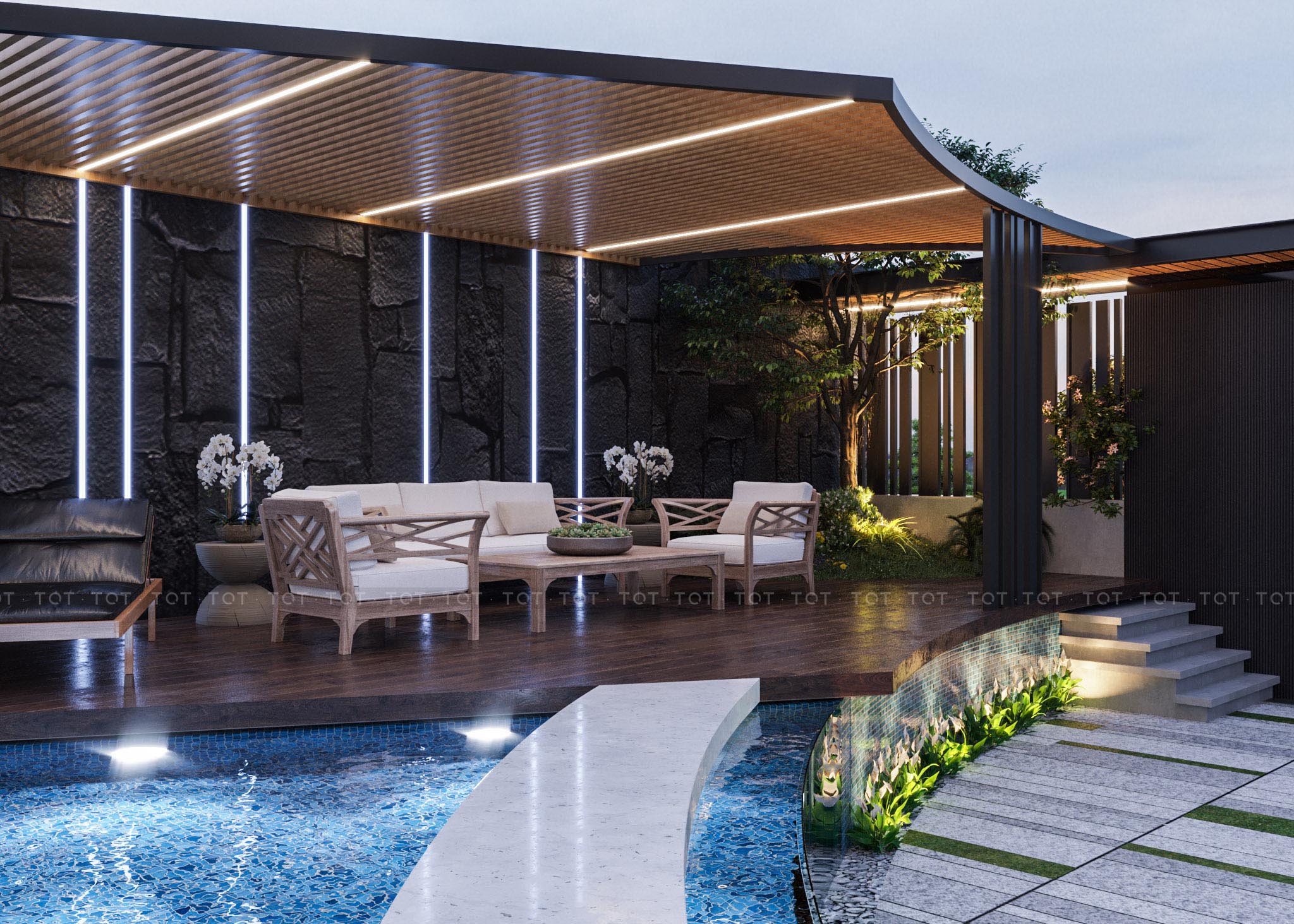 Kiến trúc TQT chuyên thiết kế kiến trúc nội thất và xây nhà trọn gói cho các công trình nhà phố, biệt thự