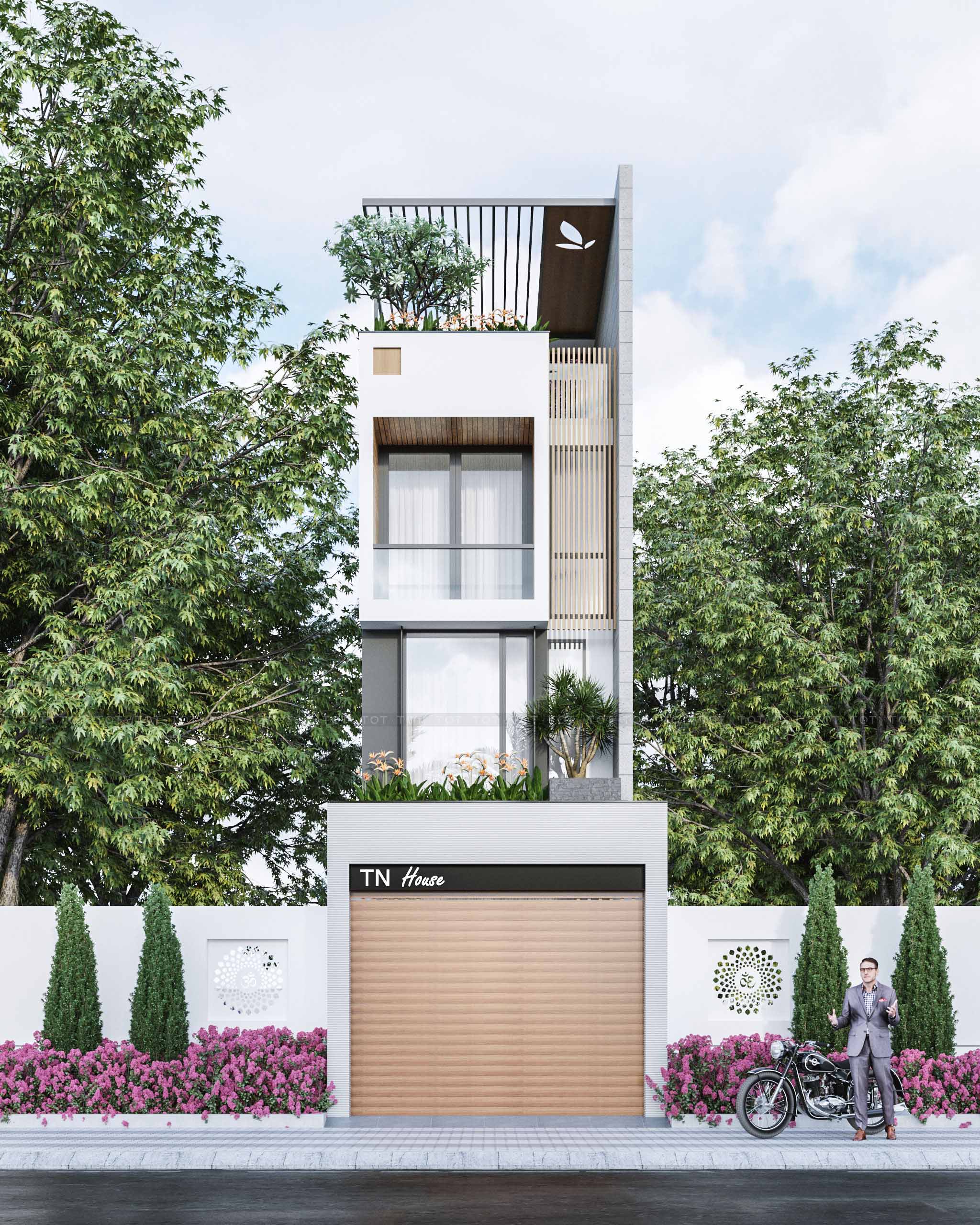 Kiến trúc TQT chuyên thiết kế kiến trúc nội thất và xây nhà trọn gói cho các công trình nhà phố, biệt thự