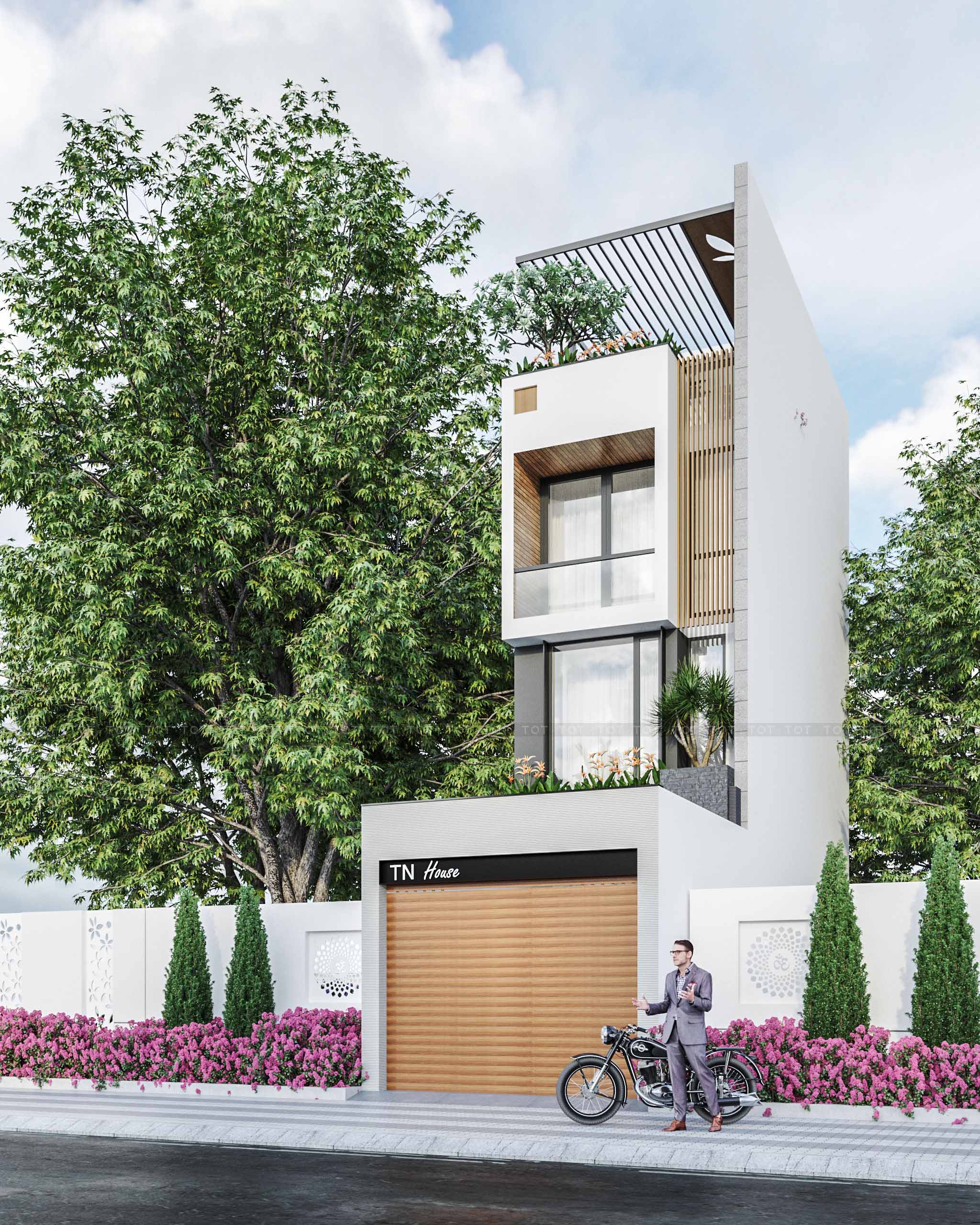 Kiến trúc TQT chuyên thiết kế kiến trúc nội thất và xây nhà trọn gói cho các công trình nhà phố, biệt thự