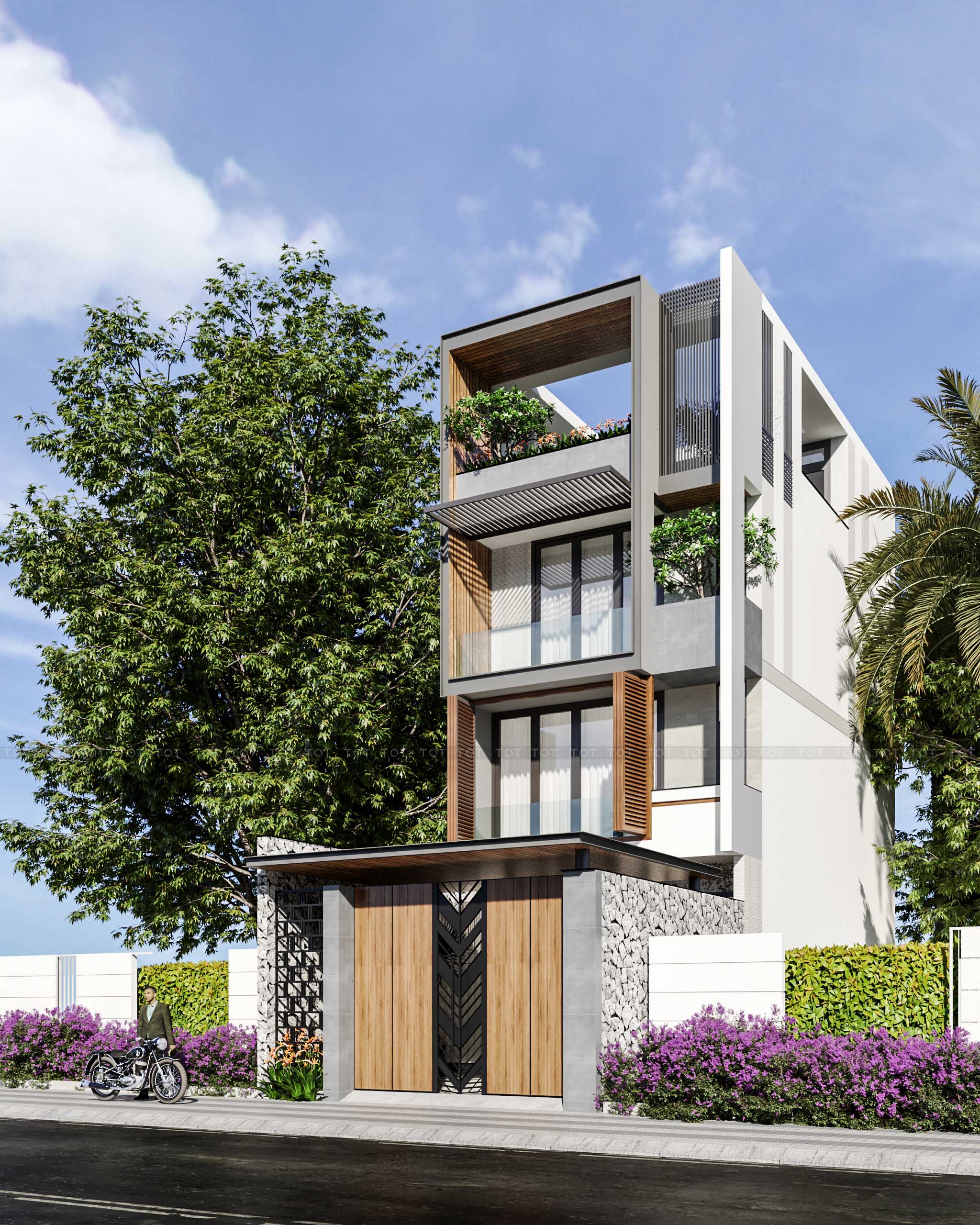 Kiến trúc TQT chuyên thiết kế kiến trúc nội thất và xây nhà trọn gói cho các công trình nhà phố, biệt thự
