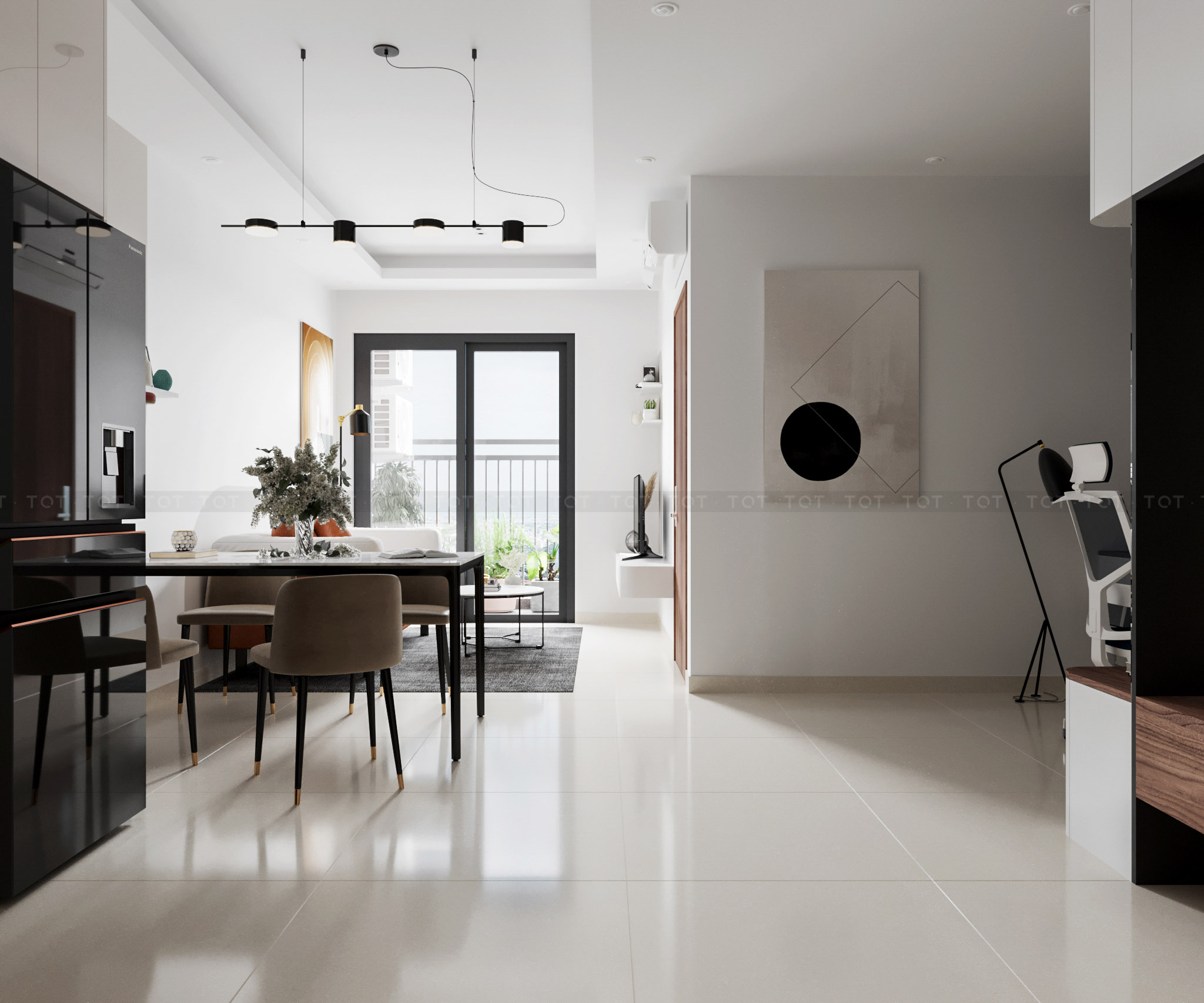 Kiến trúc TQT chuyên thiết kế kiến trúc nội thất và xây nhà trọn gói cho các công trình nhà phố, biệt thự
