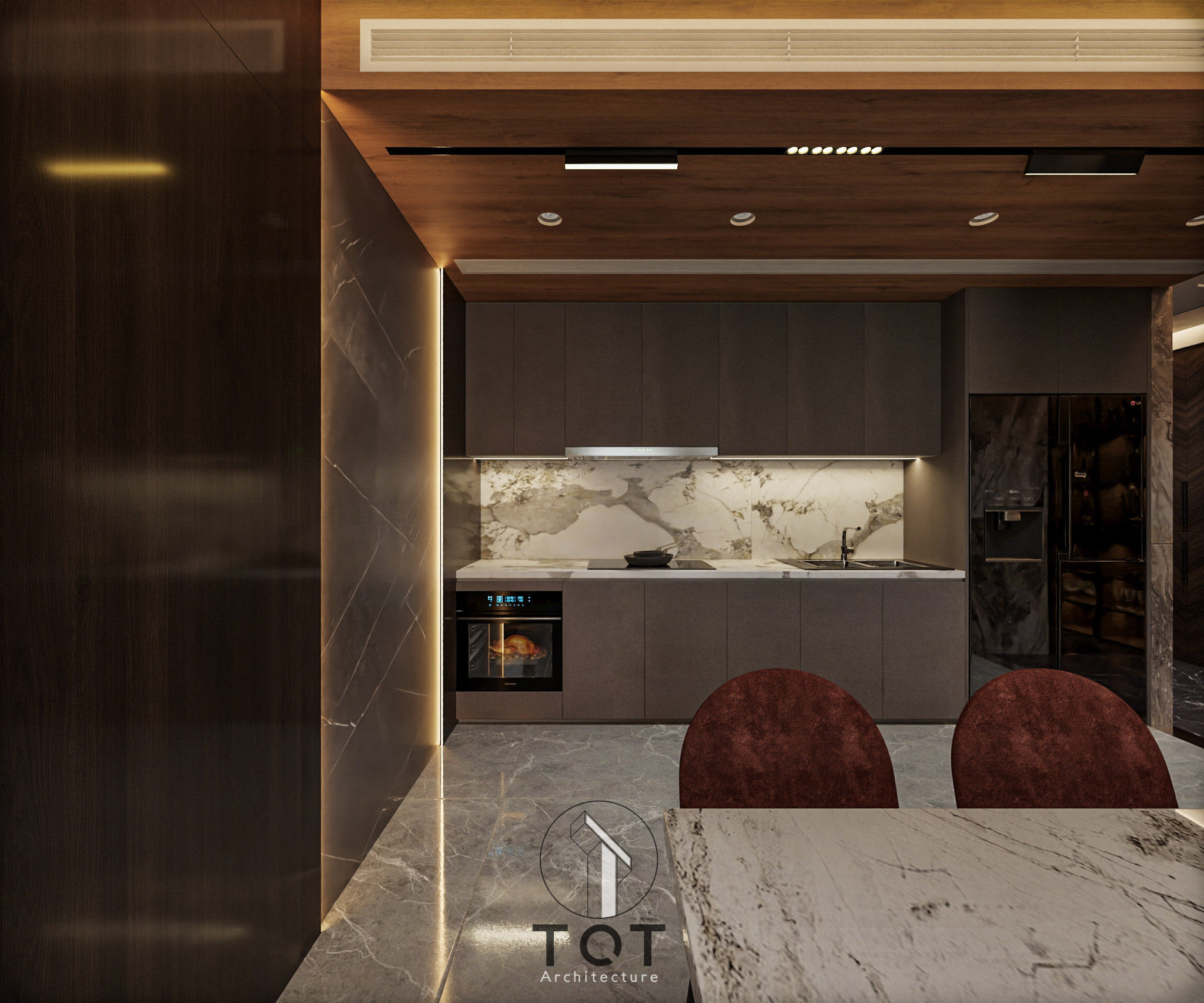 Kiến trúc TQT chuyên thiết kế kiến trúc nội thất và xây nhà trọn gói cho các công trình nhà phố, biệt thự