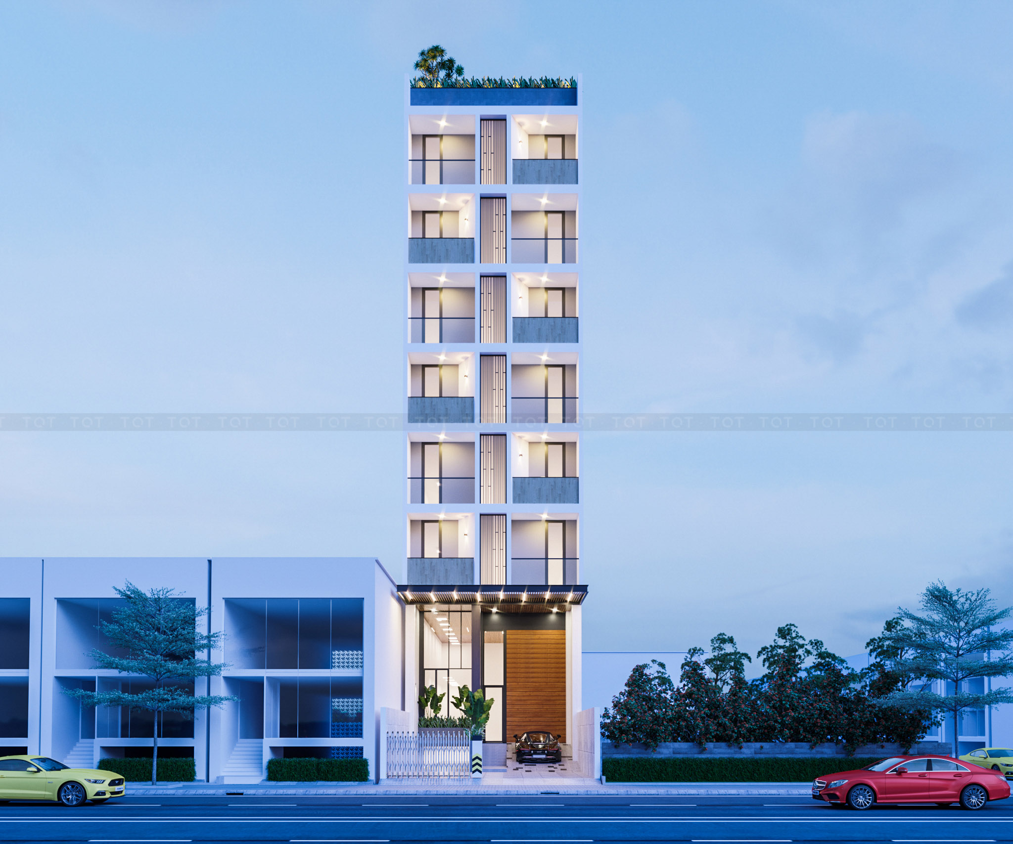 Kiến trúc TQT chuyên thiết kế kiến trúc nội thất và xây nhà trọn gói cho các công trình nhà phố, biệt thự