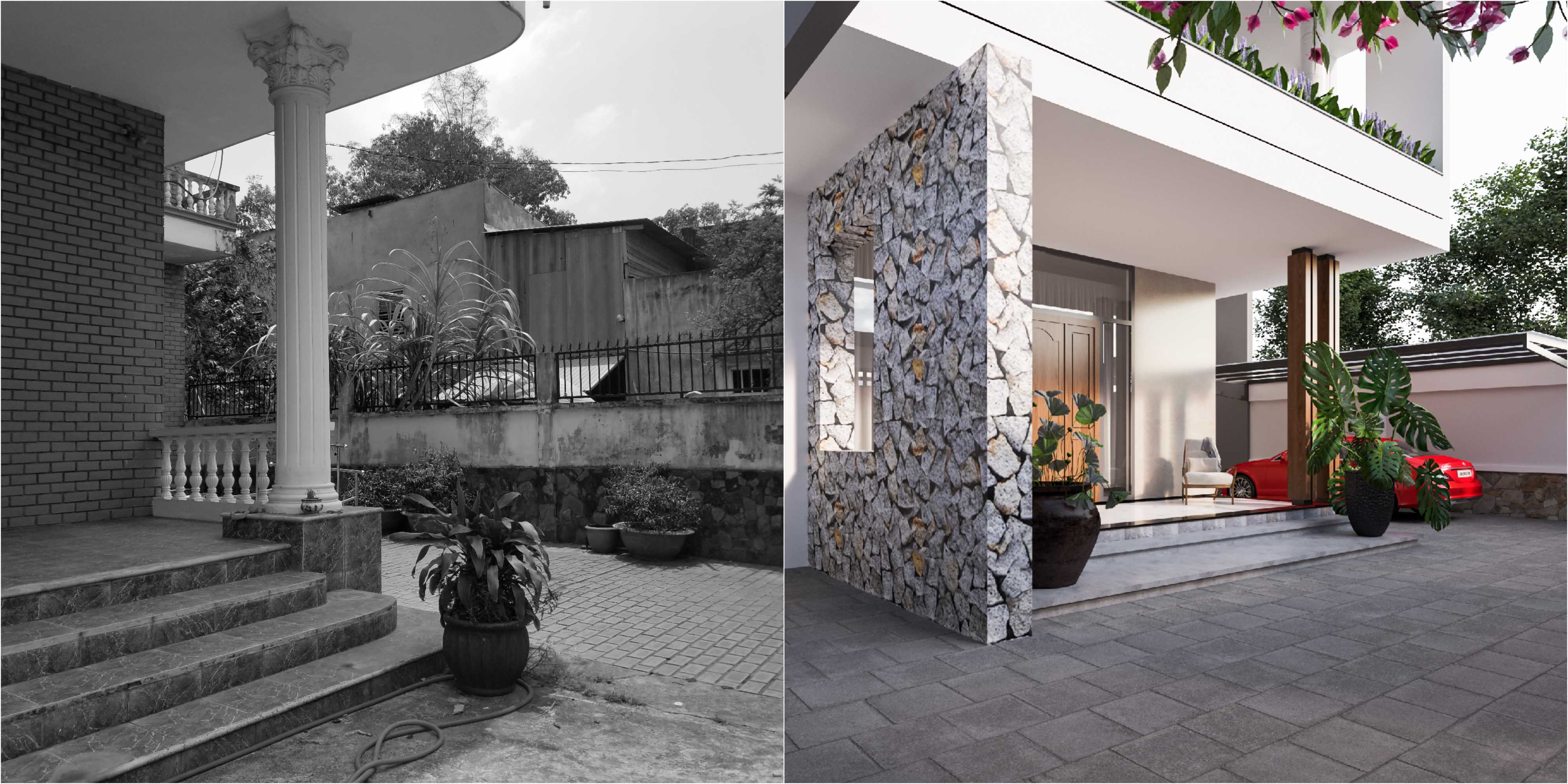 Kiến trúc TQT chuyên thiết kế kiến trúc nội thất và xây nhà trọn gói cho các công trình nhà phố, biệt thự