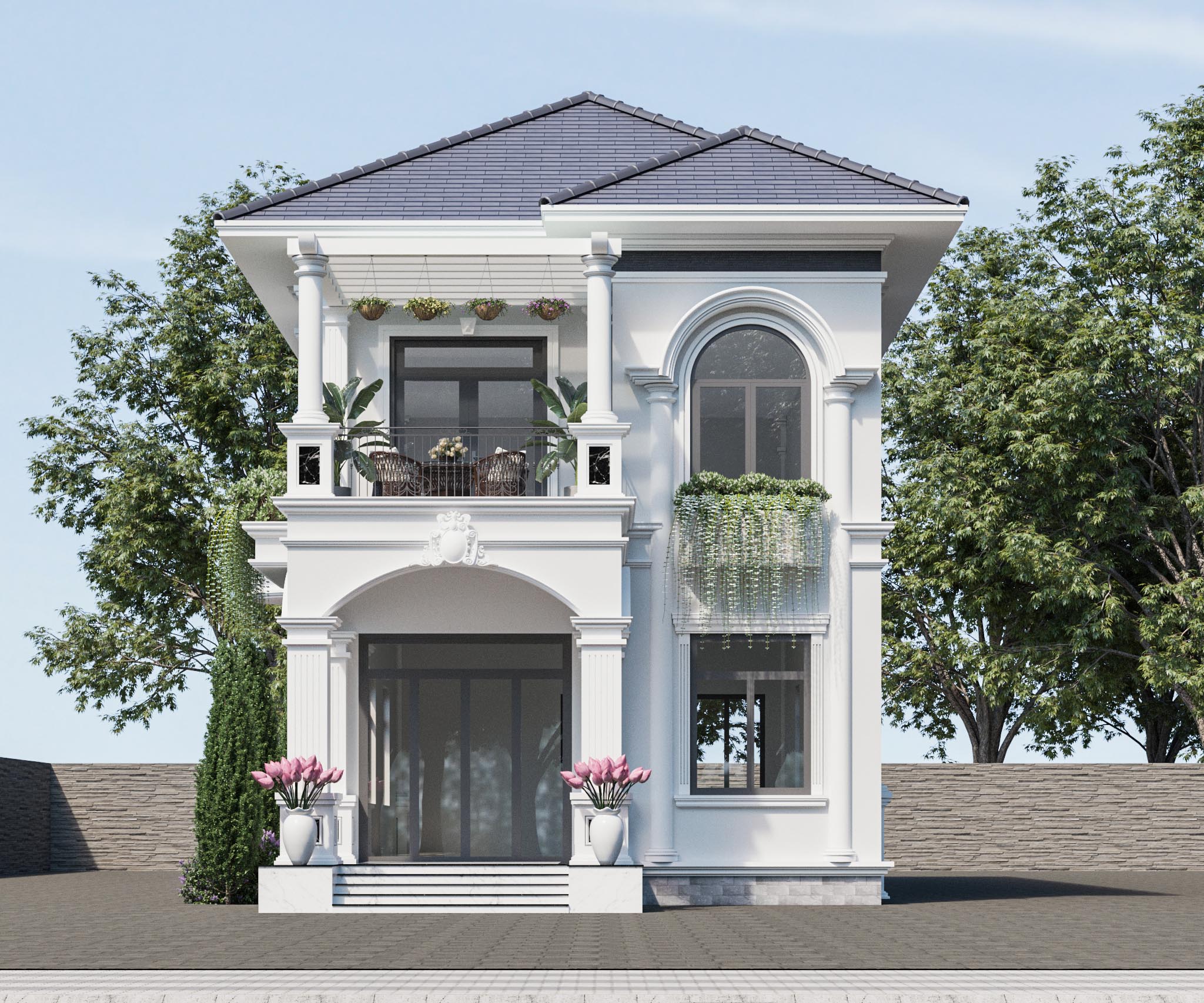 Kiến trúc TQT chuyên thiết kế kiến trúc nội thất và xây nhà trọn gói cho các công trình nhà phố, biệt thự