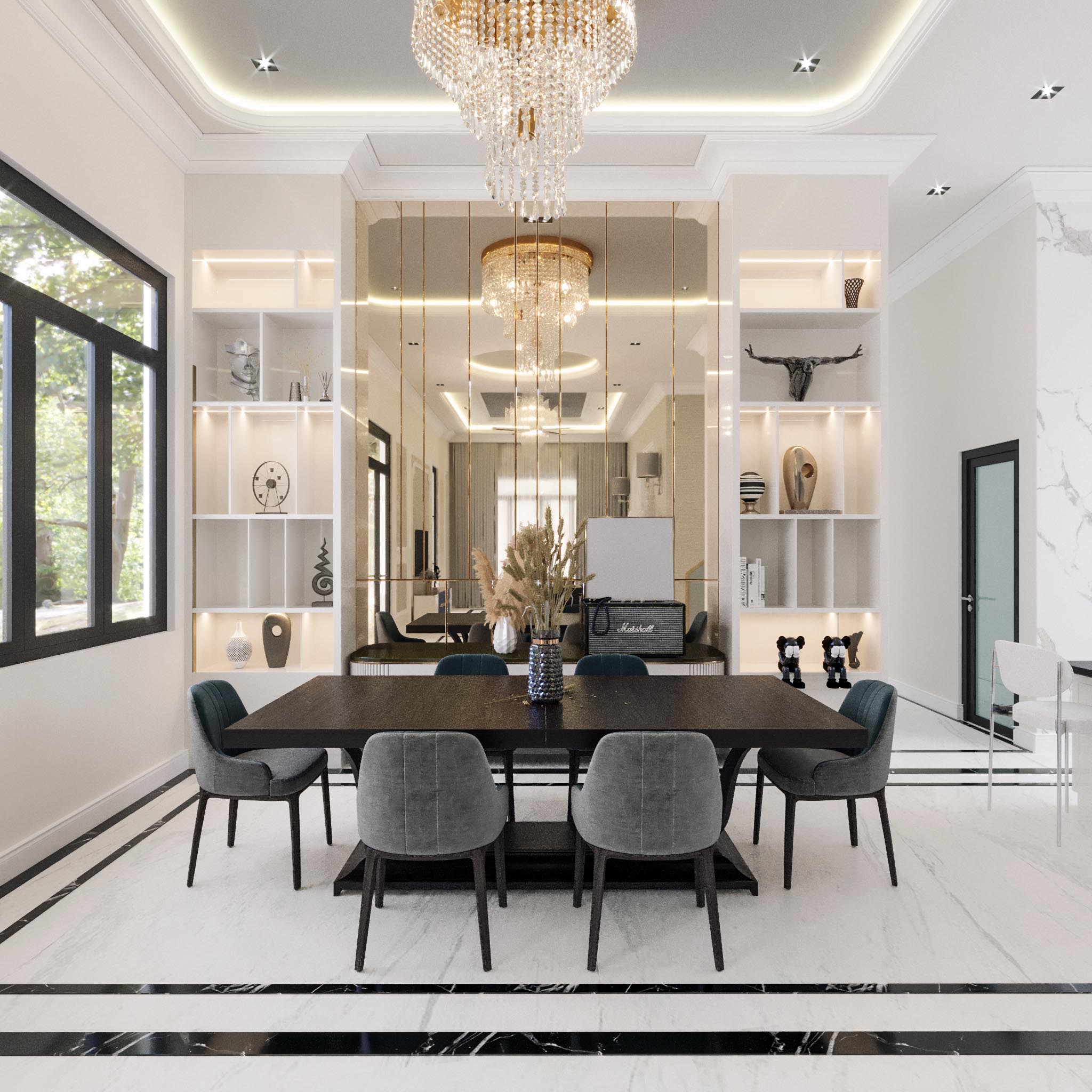 Kiến trúc TQT chuyên thiết kế kiến trúc nội thất và xây nhà trọn gói cho các công trình nhà phố, biệt thự