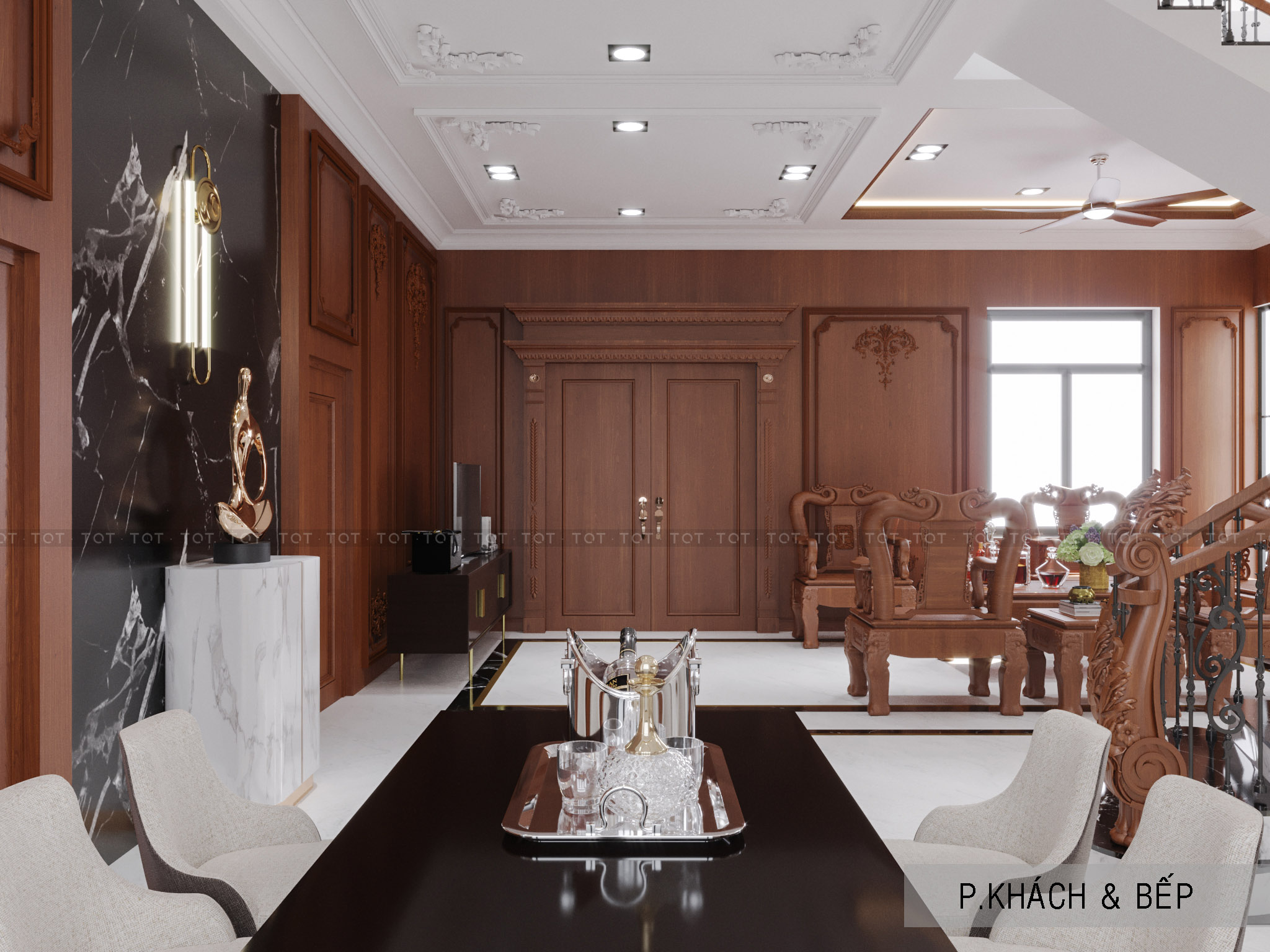 Kiến trúc TQT chuyên thiết kế kiến trúc nội thất và xây nhà trọn gói cho các công trình nhà phố, biệt thự