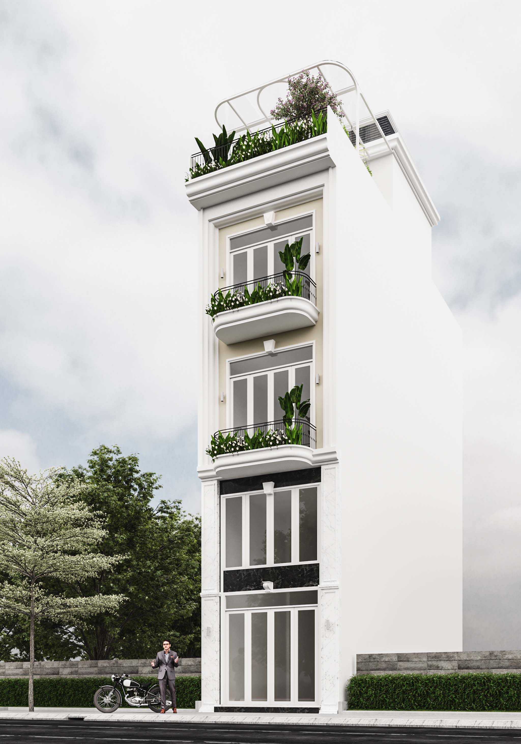 Kiến trúc TQT chuyên thiết kế kiến trúc nội thất và xây nhà trọn gói cho các công trình nhà phố, biệt thự