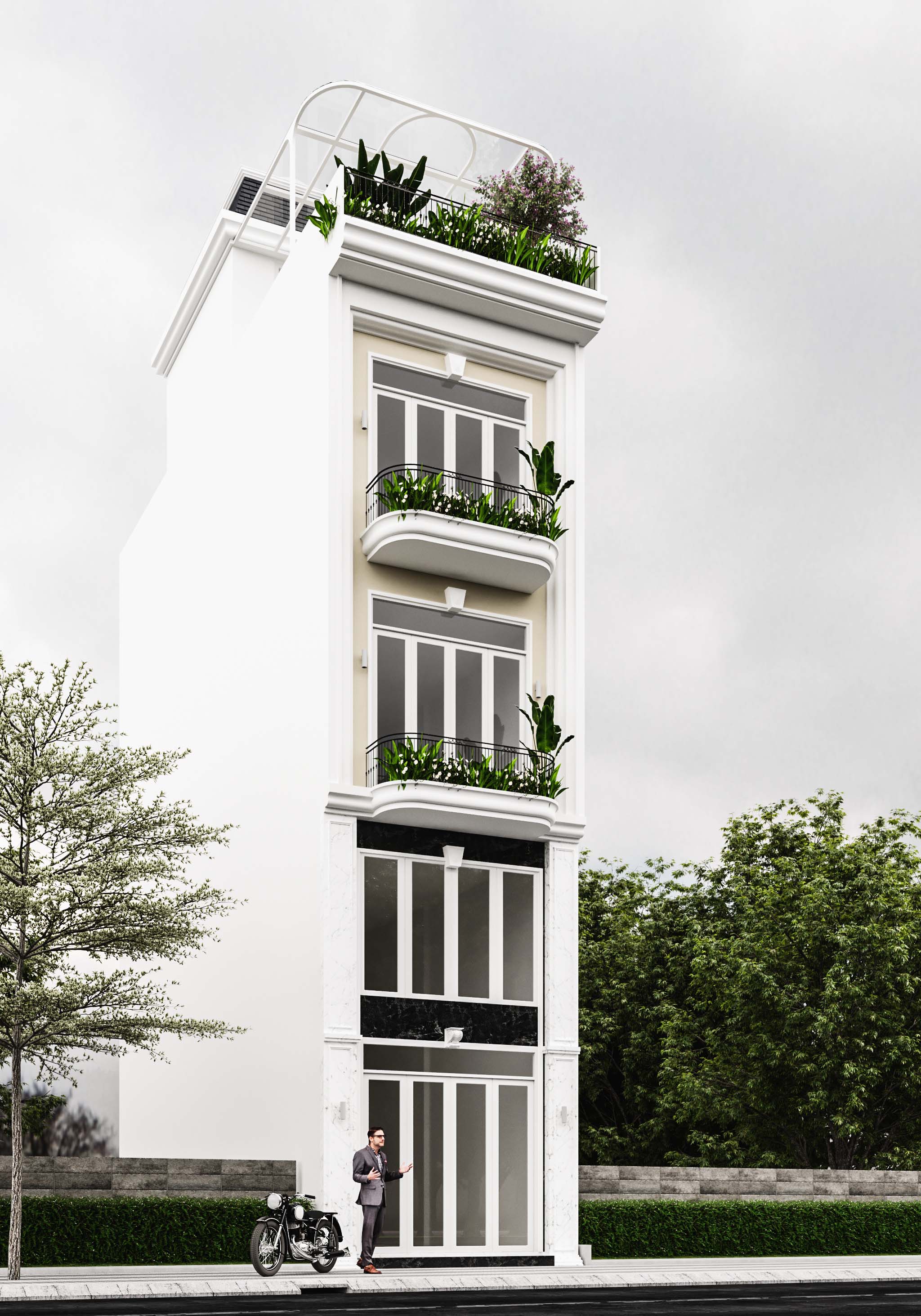 Kiến trúc TQT chuyên thiết kế kiến trúc nội thất và xây nhà trọn gói cho các công trình nhà phố, biệt thự