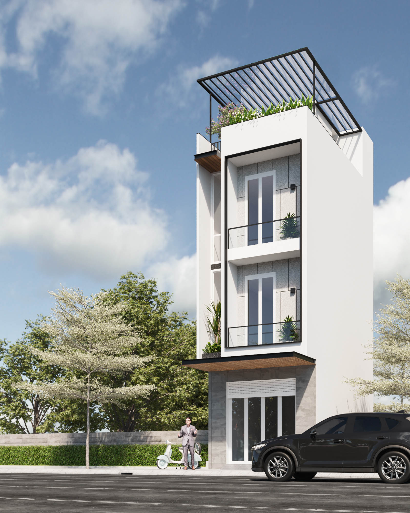 Kiến trúc TQT chuyên thiết kế kiến trúc nội thất và xây nhà trọn gói cho các công trình nhà phố, biệt thự