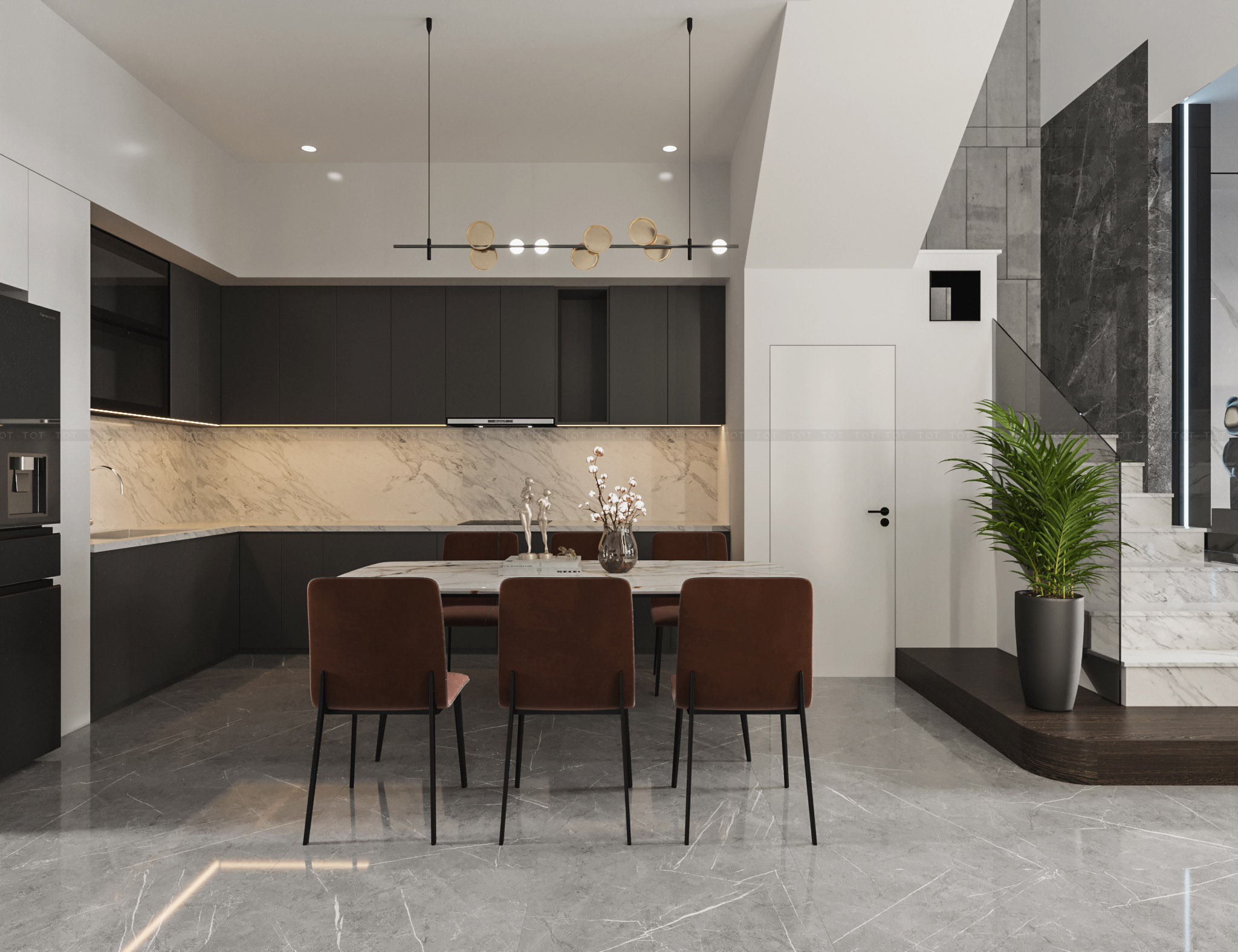 Kiến trúc TQT chuyên thiết kế kiến trúc nội thất và xây nhà trọn gói cho các công trình nhà phố, biệt thự