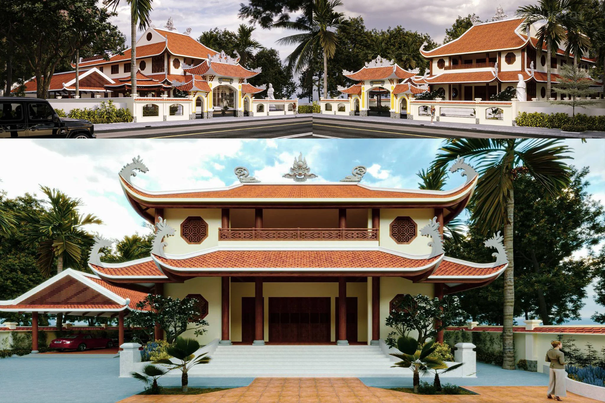 Kiến trúc TQT chuyên thiết kế kiến trúc nội thất và xây nhà trọn gói cho các công trình nhà phố, biệt thự