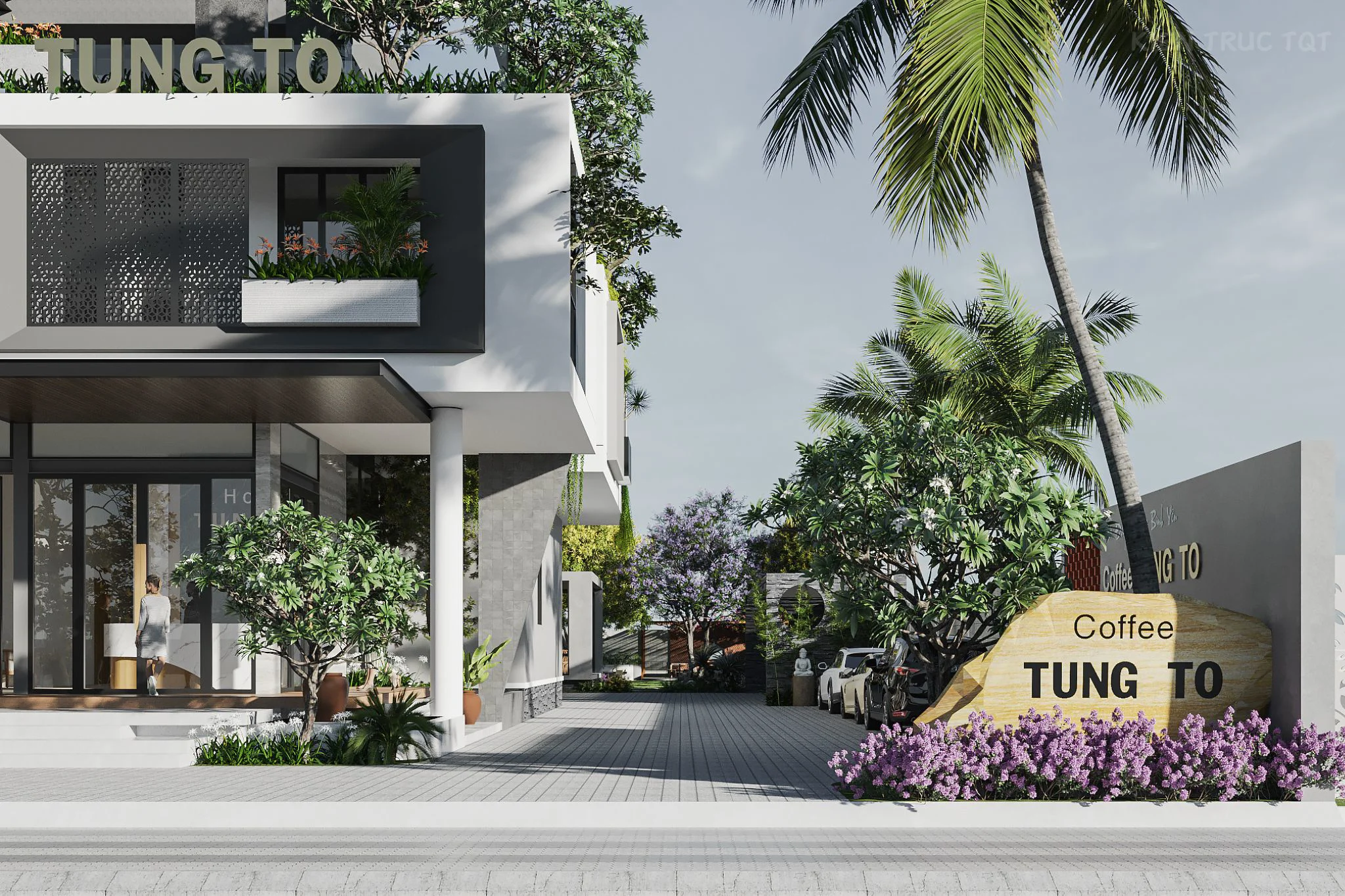 Kiến trúc TQT chuyên thiết kế kiến trúc nội thất và xây nhà trọn gói cho các công trình nhà phố, biệt thự