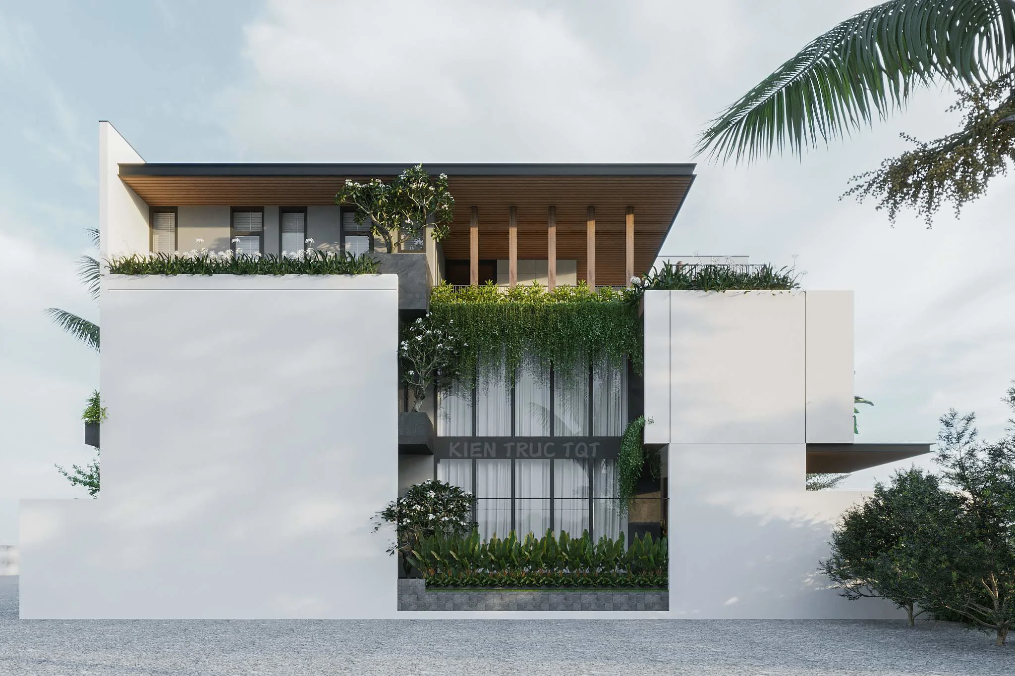 Kiến trúc TQT chuyên thiết kế kiến trúc nội thất và xây nhà trọn gói cho các công trình nhà phố, biệt thự