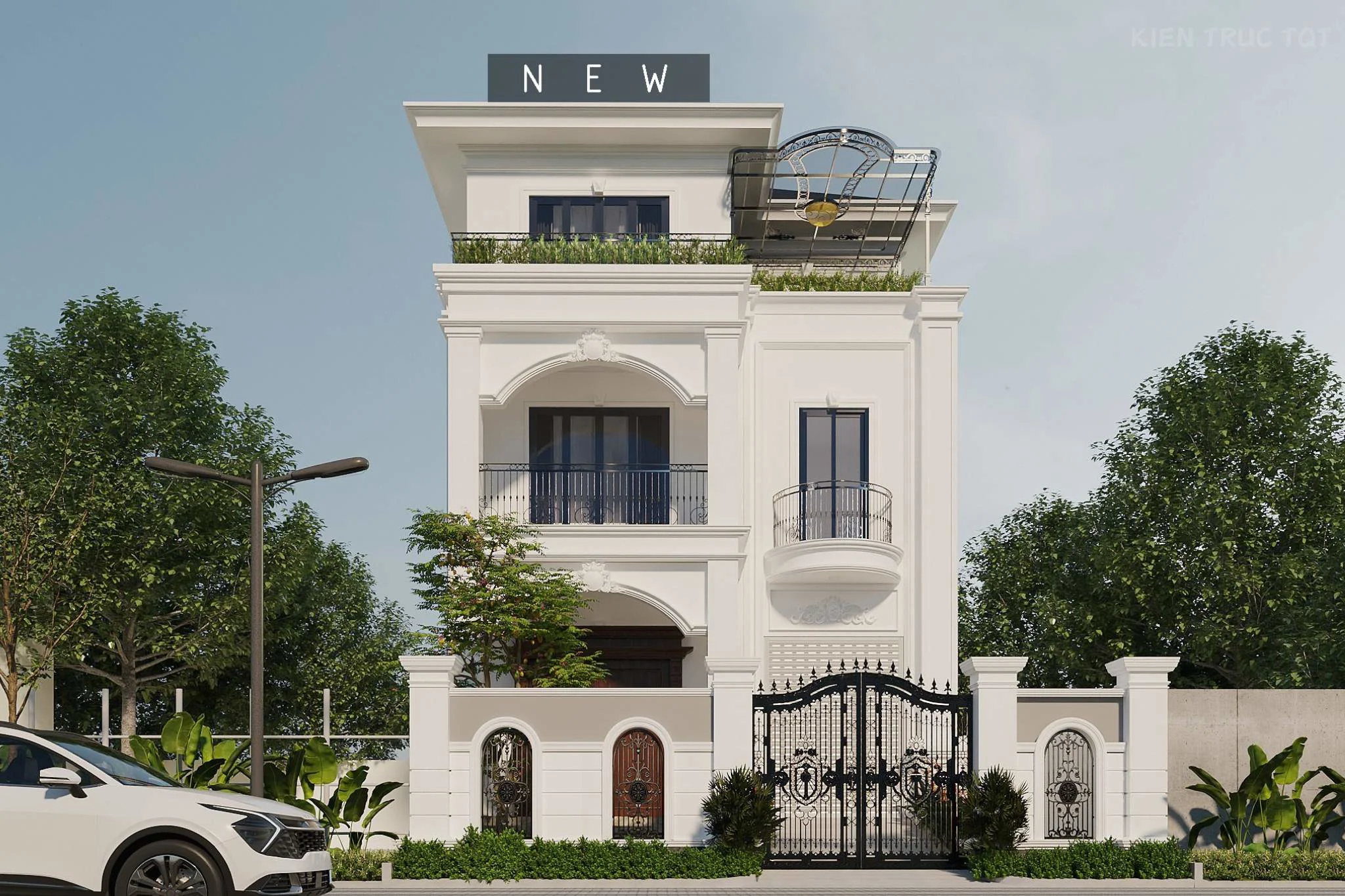 Kiến trúc TQT chuyên thiết kế kiến trúc nội thất và xây nhà trọn gói cho các công trình nhà phố, biệt thự