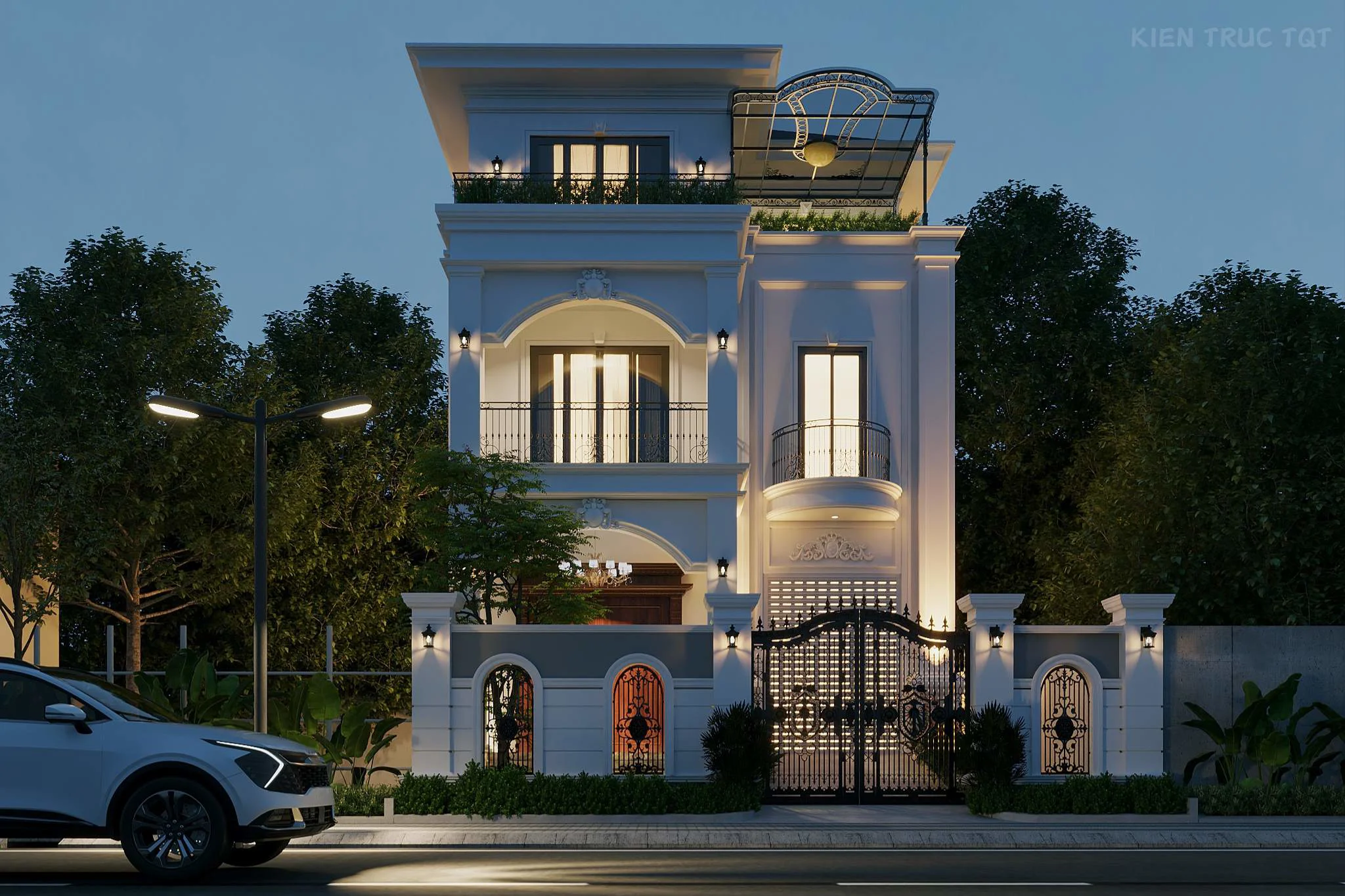 Kiến trúc TQT chuyên thiết kế kiến trúc nội thất và xây nhà trọn gói cho các công trình nhà phố, biệt thự