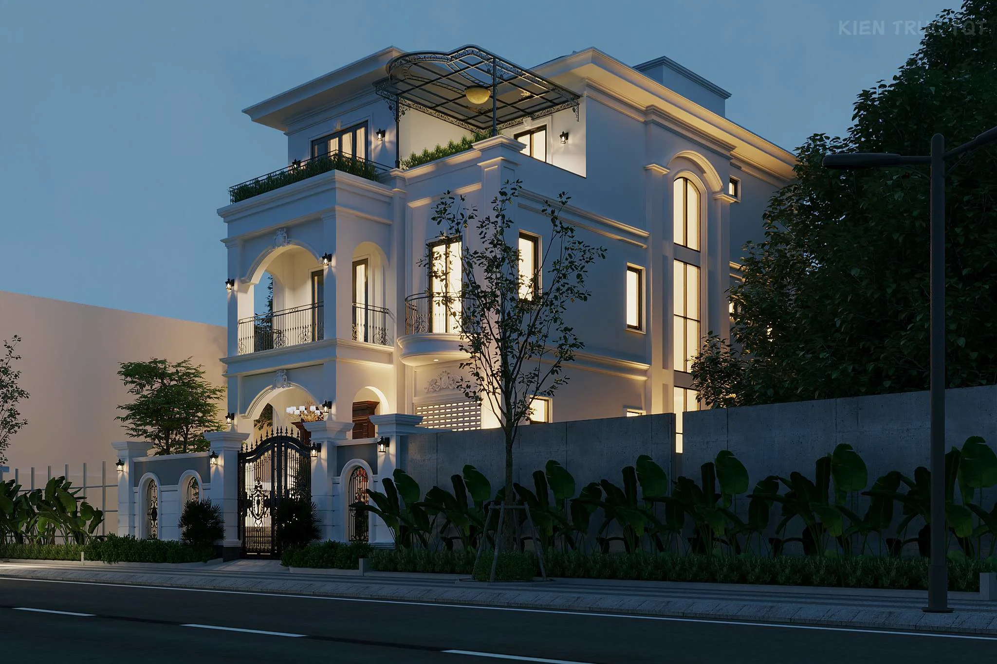 Kiến trúc TQT chuyên thiết kế kiến trúc nội thất và xây nhà trọn gói cho các công trình nhà phố, biệt thự