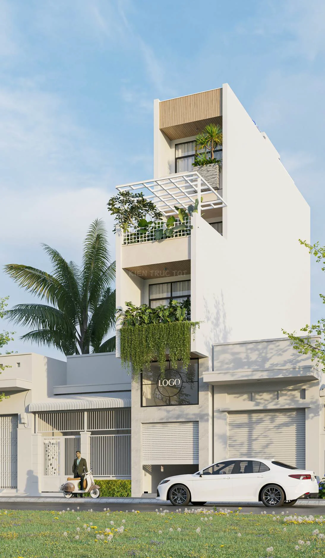Kiến trúc TQT chuyên thiết kế kiến trúc nội thất và xây nhà trọn gói cho các công trình nhà phố, biệt thự