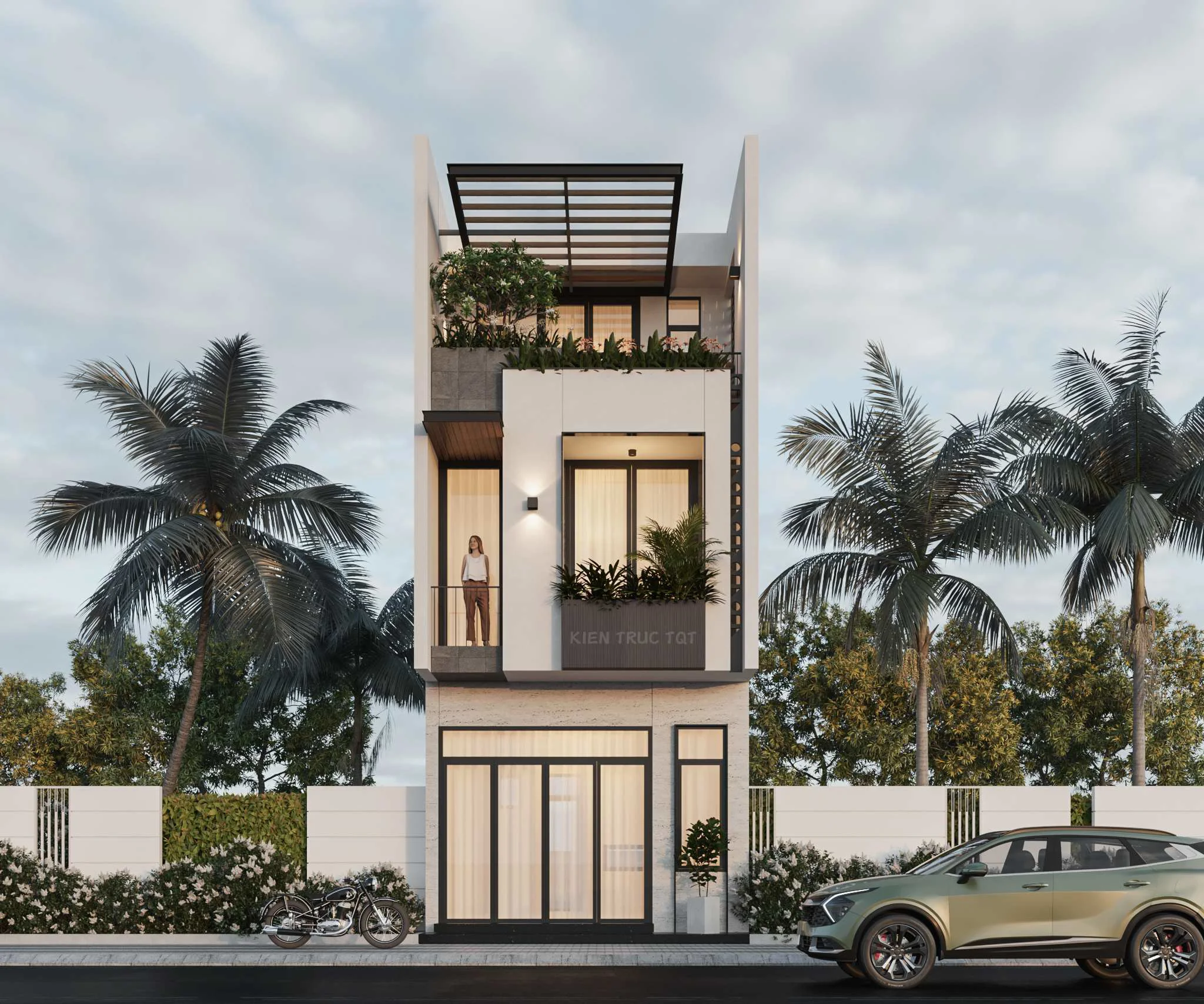 Kiến trúc TQT chuyên thiết kế kiến trúc nội thất và xây nhà trọn gói cho các công trình nhà phố, biệt thự