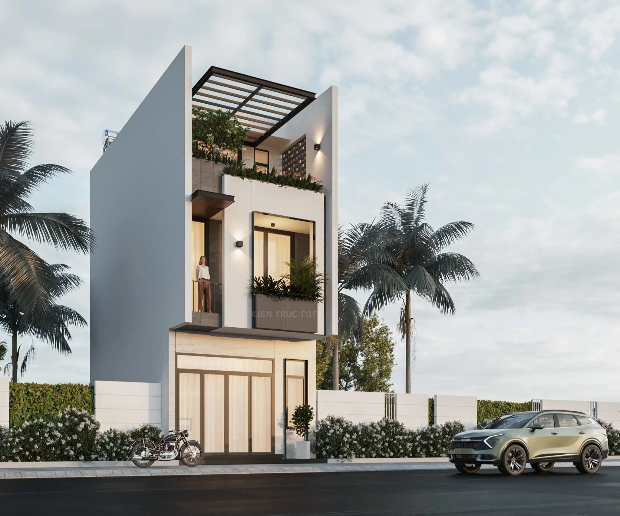 Kiến trúc TQT chuyên thiết kế kiến trúc nội thất và xây nhà trọn gói cho các công trình nhà phố, biệt thự