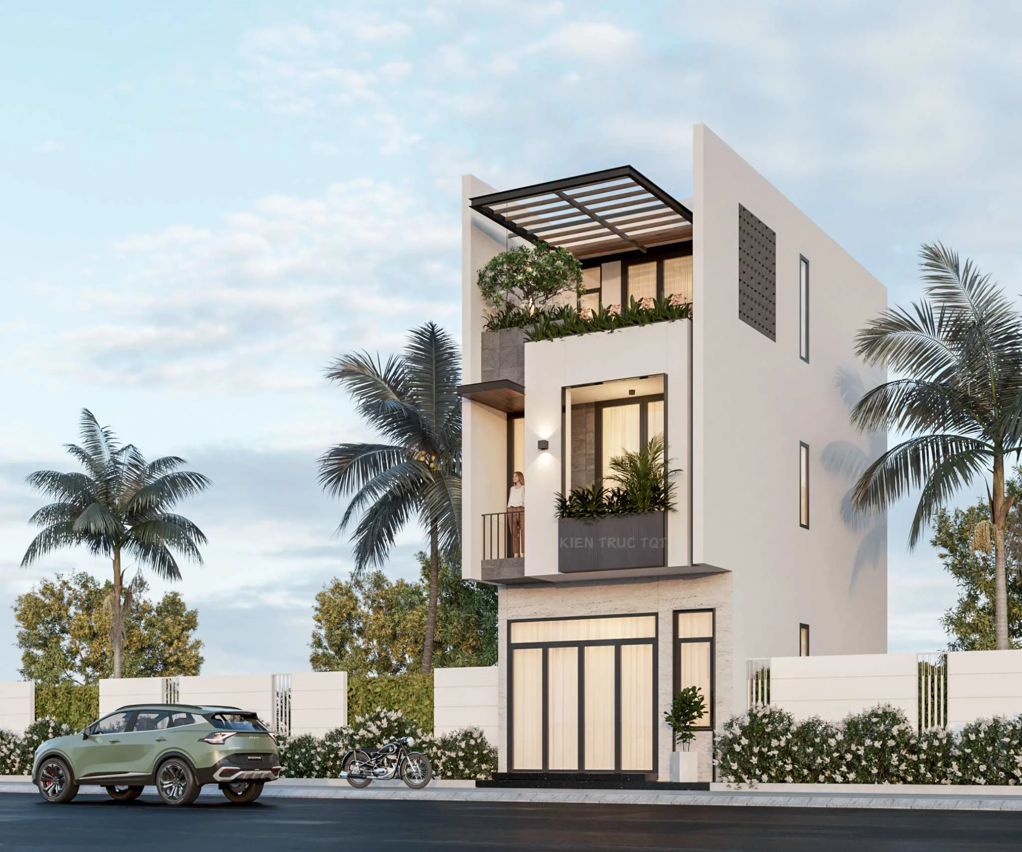 Kiến trúc TQT chuyên thiết kế kiến trúc nội thất và xây nhà trọn gói cho các công trình nhà phố, biệt thự