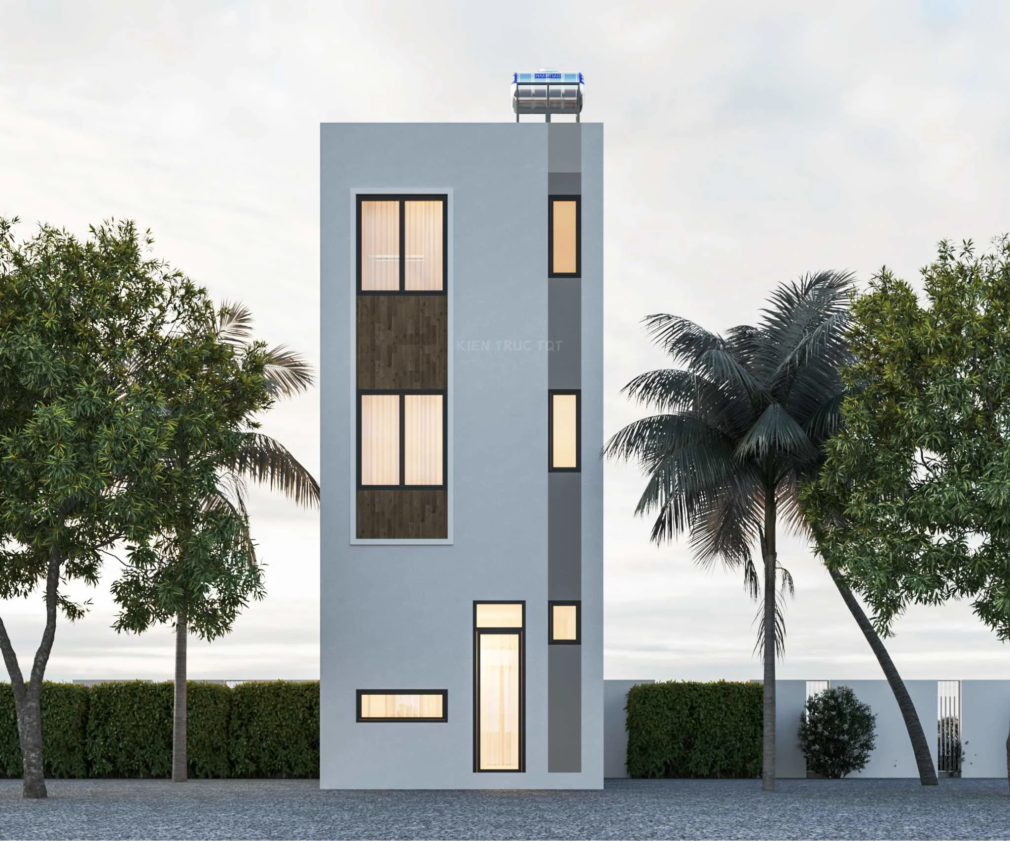 Kiến trúc TQT chuyên thiết kế kiến trúc nội thất và xây nhà trọn gói cho các công trình nhà phố, biệt thự
