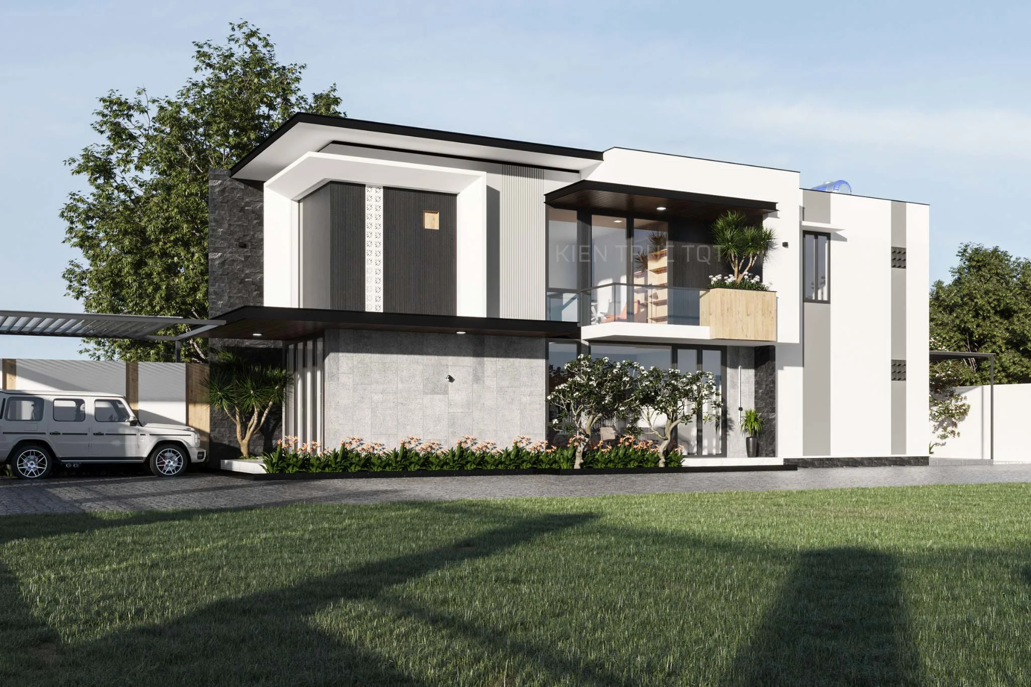 Kiến trúc TQT chuyên thiết kế kiến trúc nội thất và xây nhà trọn gói cho các công trình nhà phố, biệt thự