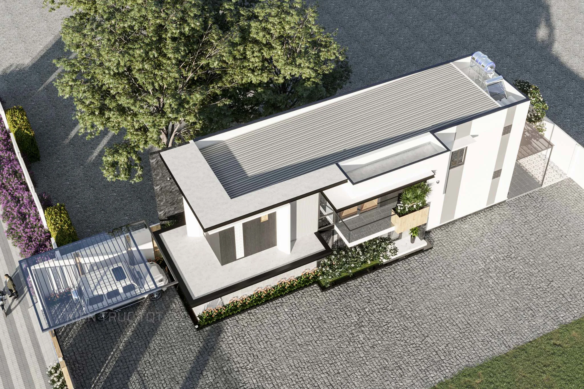 Kiến trúc TQT chuyên thiết kế kiến trúc nội thất và xây nhà trọn gói cho các công trình nhà phố, biệt thự