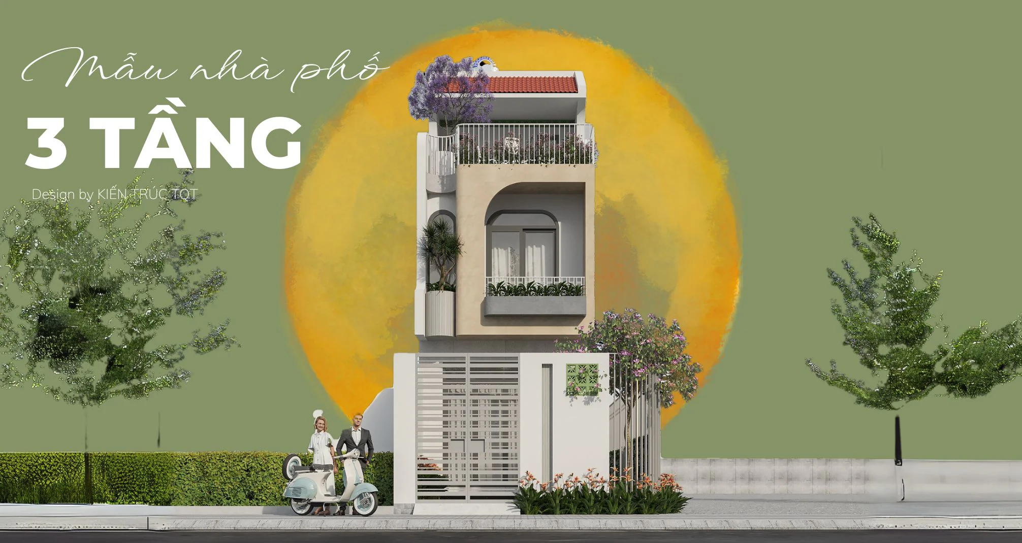 Những mẫu nhà phố 3 tầng hiện đại mới nhất