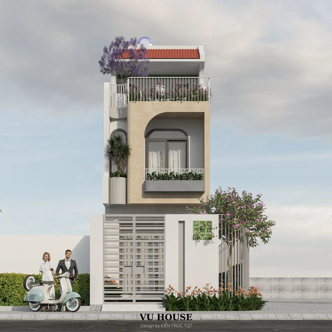 Kiến trúc TQT chuyên thiết kế kiến trúc nội thất và xây nhà trọn gói cho các công trình nhà phố, biệt thự
