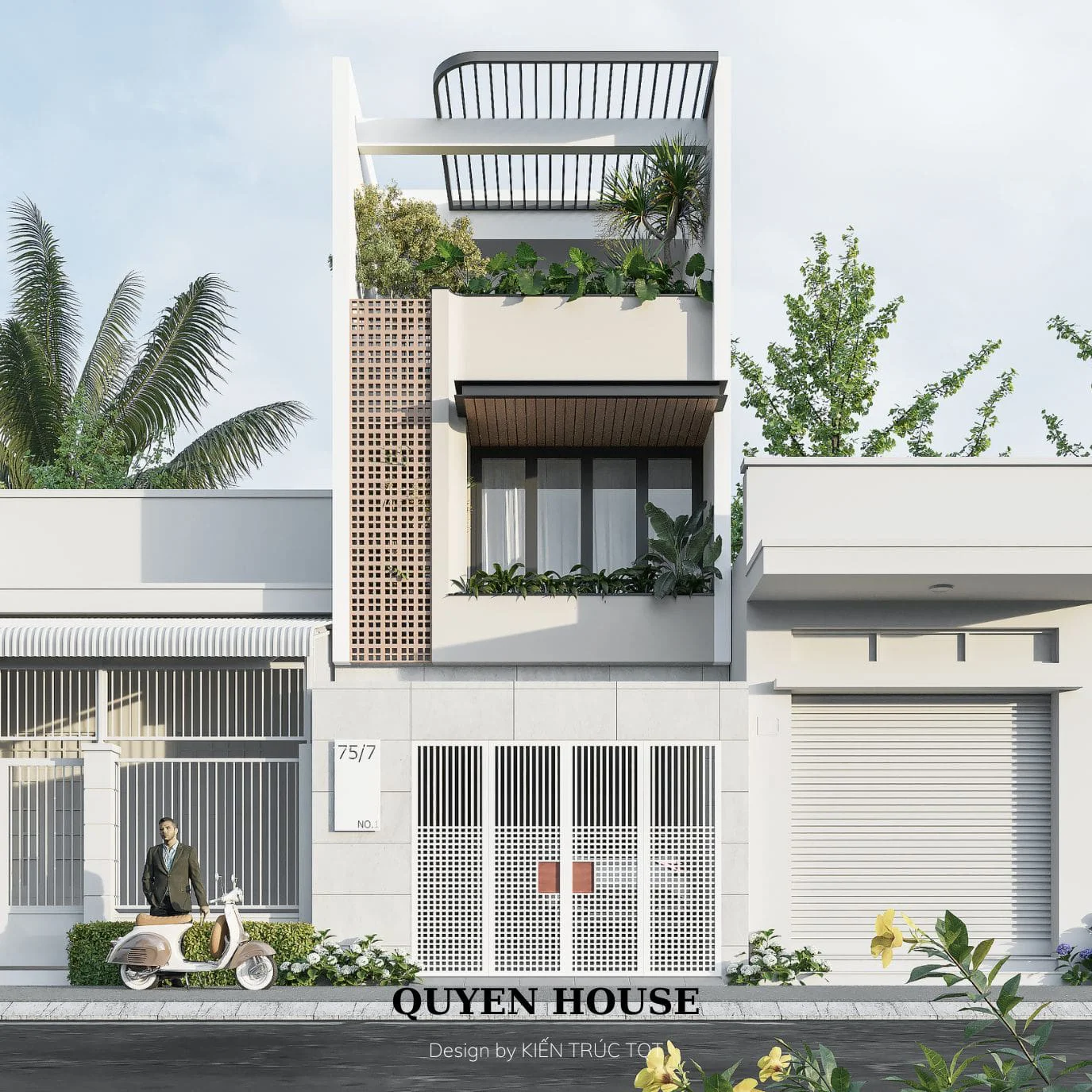 Kiến trúc TQT chuyên thiết kế kiến trúc nội thất và xây nhà trọn gói cho các công trình nhà phố, biệt thự