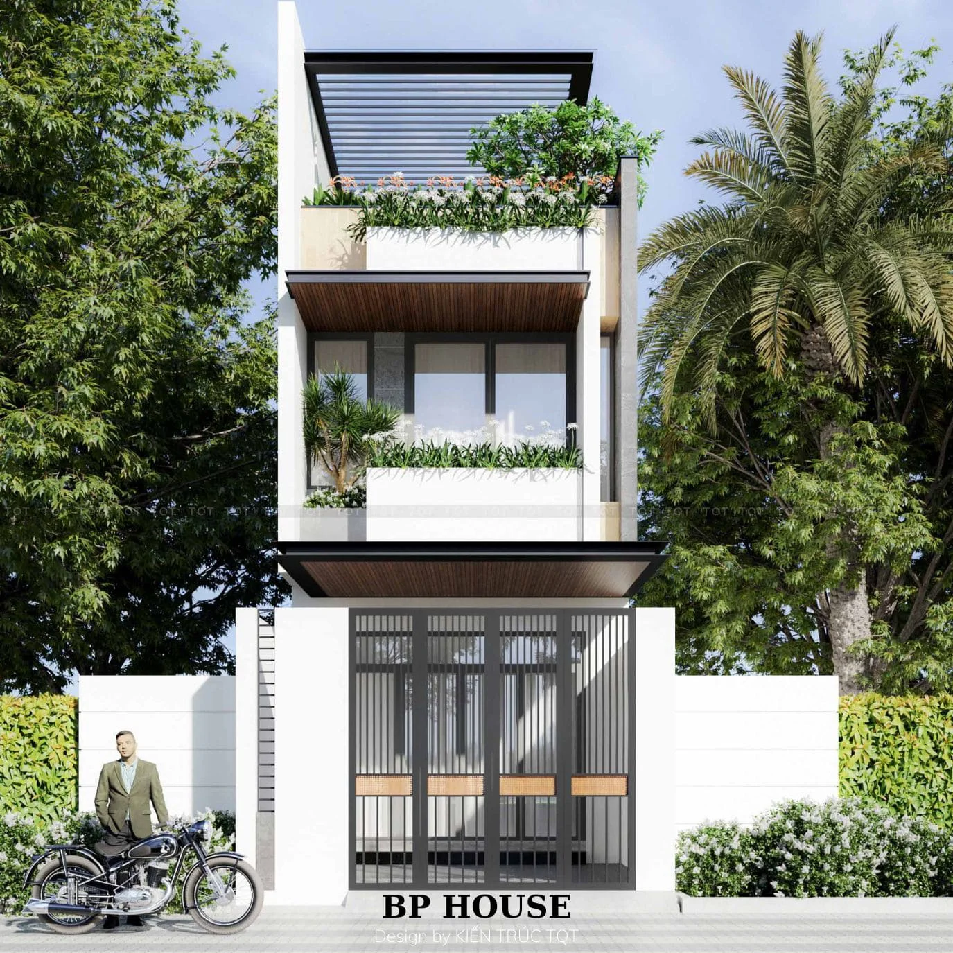 Kiến trúc TQT chuyên thiết kế kiến trúc nội thất và xây nhà trọn gói cho các công trình nhà phố, biệt thự